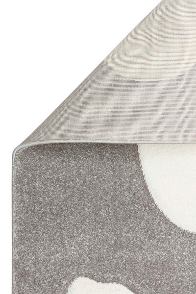 Cool Kids 09 Grey Kids Room Rug Anti-Dust Soft Textured Baby Room Rug - 17