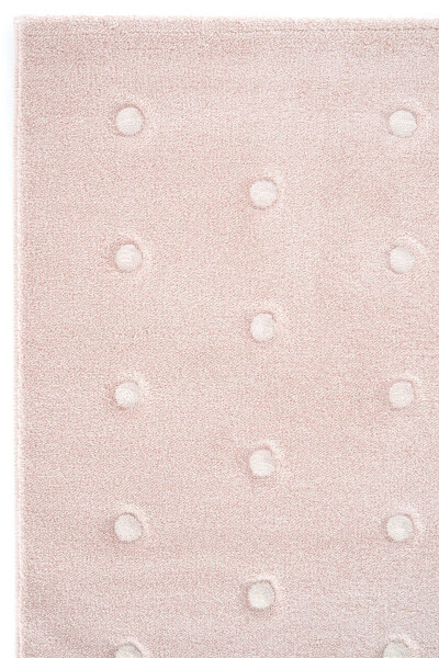 Cool Kids 10 Pink Children's Room Rug Anti-Dust Soft Textured Baby Room Rug - 17