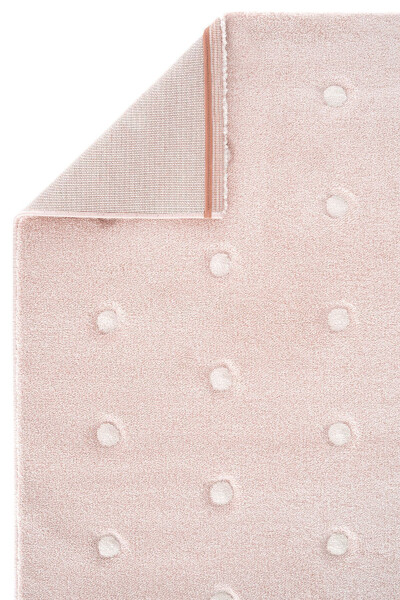 Cool Kids 10 Pink Children's Room Rug Anti-Dust Soft Textured Baby Room Rug - 18