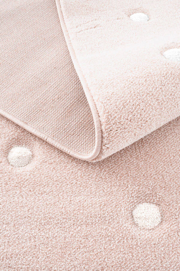 Cool Kids 10 Pink Children's Room Rug Anti-Dust Soft Textured Baby Room Rug - 21