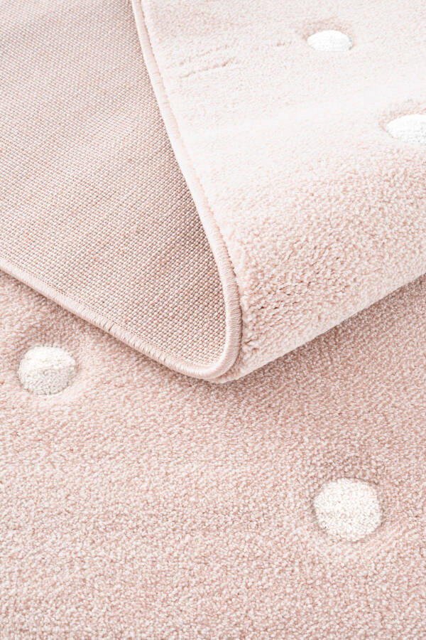 Cool Kids 10 Pink Children's Room Rug Anti-Dust Soft Textured Baby Room Rug - 14