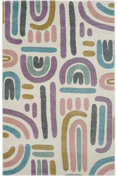 Cool Kids 20 Pastel Children's Room Rug Dust-Free Soft Textured Baby Room Rug - COOL HALI