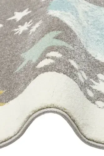 Cool Kids 23 Pastel Çocuk Odası Halısı Hav Toz Vermez Yumuşak Dokulu Bebek Odası Halısı-Pastel 3 - 4