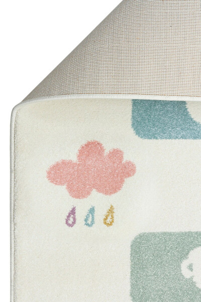 Cool Kids 25 Pastel Children's Room Rug Anti-Dust Soft Textured Baby Room Rug - 21