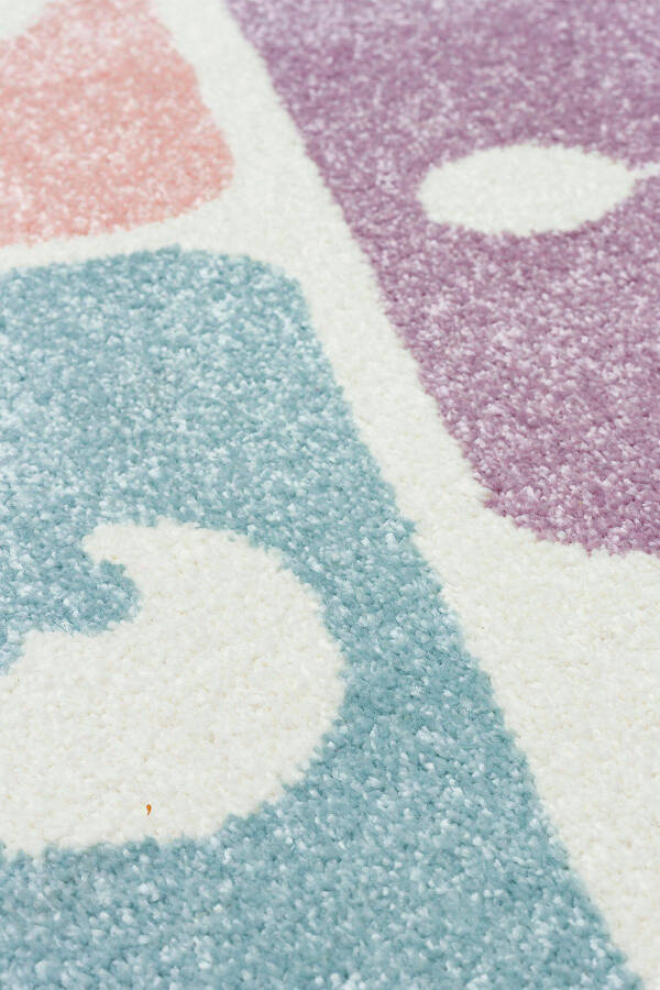 Cool Kids 25 Pastel Children's Room Rug Anti-Dust Soft Textured Baby Room Rug - 23