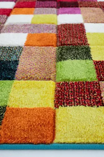 Cool Kids 26 Multi Çocuk Odası Halısı Hav Toz Vermez Yumuşak Dokulu Bebek Odası Halısı-Renkli - 6