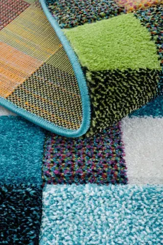 Cool Kids 26 Multi Çocuk Odası Halısı Hav Toz Vermez Yumuşak Dokulu Bebek Odası Halısı-Renkli - 7