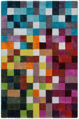 Cool Kids 26 Multi Детский ковер для комнаты Не линяет, мягкий на ощупь Ковер для детской комнаты-Разноцветный - 1