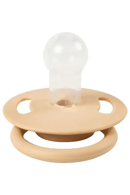 Cool Round Tip Pacifier No: 3 - Mustard - 2