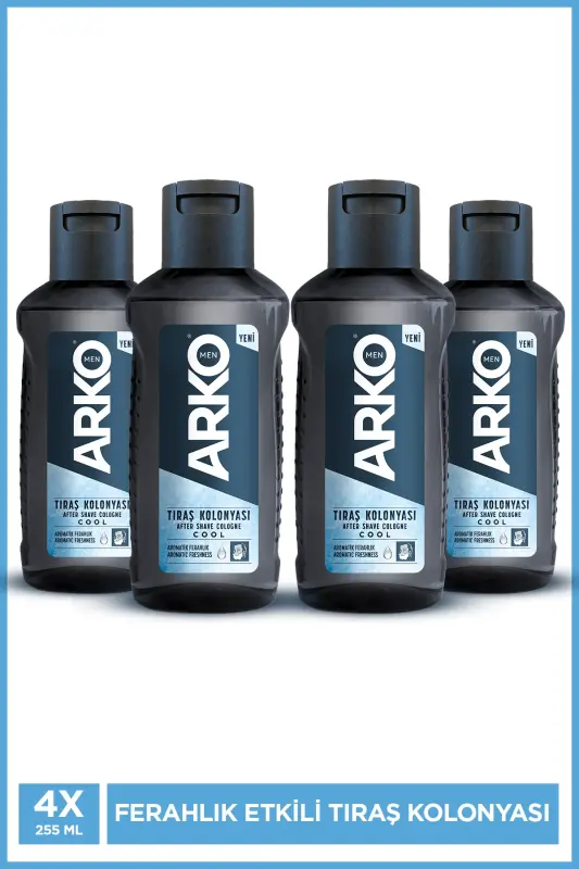Cool Tıraş Sonrası Kolonya 4x255 ml - ARKO MEN