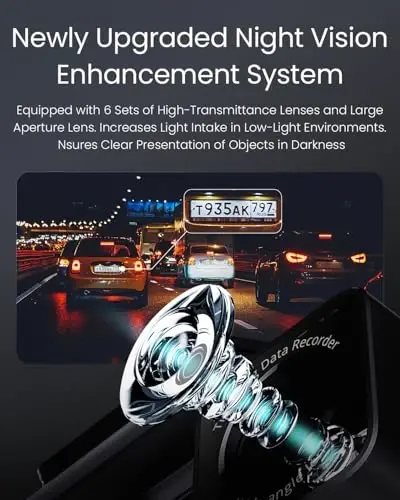 COOLCRAZY Dash Cam 4K Front, Built-in WiFi GPS Dash Camera for Cars, 3.2” IPS Screen Dashcam with App Control, Free 32G Card, 170°Wide Angle, 24H ParkingMode, WDR, Night Vision, G-Sensor - 4