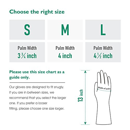 COOLJOB 3 Pairs Colorful Household Gloves with Cotton Liner & Non-slip Grip, Water Resistant Reusable Dish Washing Rubber Gloves for Kitchen & Bathroom Cleaning, Medium - 6