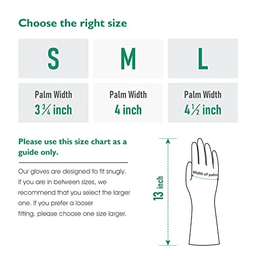 COOLJOB 3 Pairs Colorful Household Gloves with Cotton Liner & Non-slip Grip, Water Resistant Reusable Dish Washing Rubber Gloves for Kitchen & Bathroom Cleaning, Medium - 6