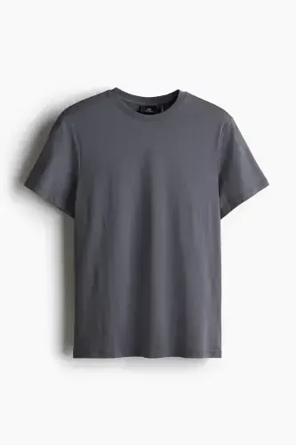 COOLMAX® Regular Fit T-Shirt-Dark gray - 1