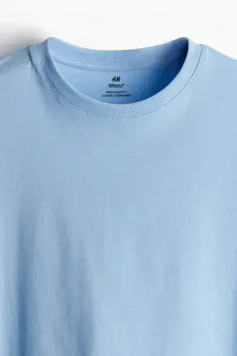 COOLMAX® Regular Fit T-Shirt-Light blue - 6