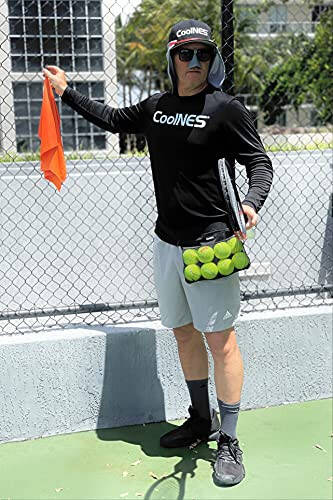 CoolNES - Pikap, Tenis ve Golf Topu Tutucu - Havlu Askılı ve Aksesuar Bölmeli Ayarlanabilir Bel Çantası - 4