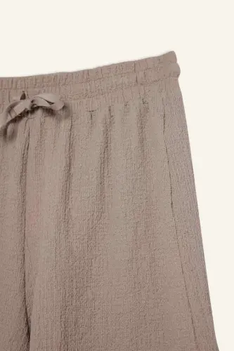 Coool Loose Fit Bürümcük Şort-Bej - 6