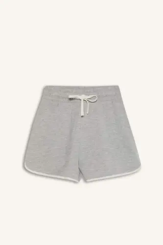Coool Regular Fit Thick Shorts-Gray Melange - 10