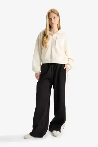 Coool Свитшот с капюшоном и молнией стандартной посадки Грязно-белый - 4