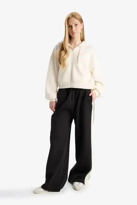 Coool Свитшот с капюшоном и молнией стандартной посадки Грязно-белый - 4