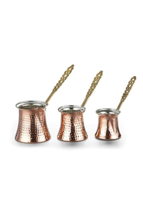 Copper 3-Piece Coffee Pot Set - 1