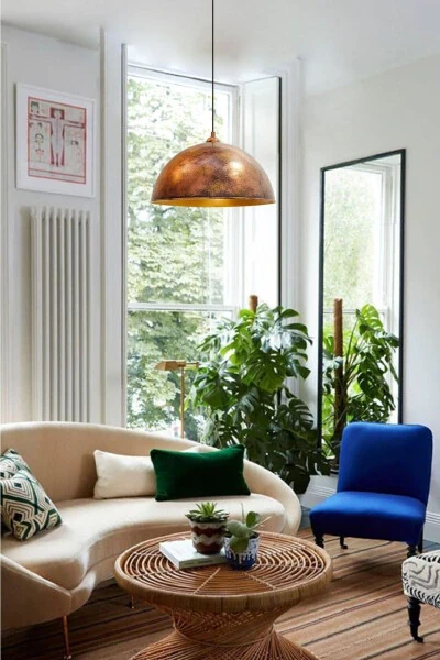 Copper Color Linate Single Pendant Retro Restaurant Dining Meeting Room Desktop Bakery Bar - 29