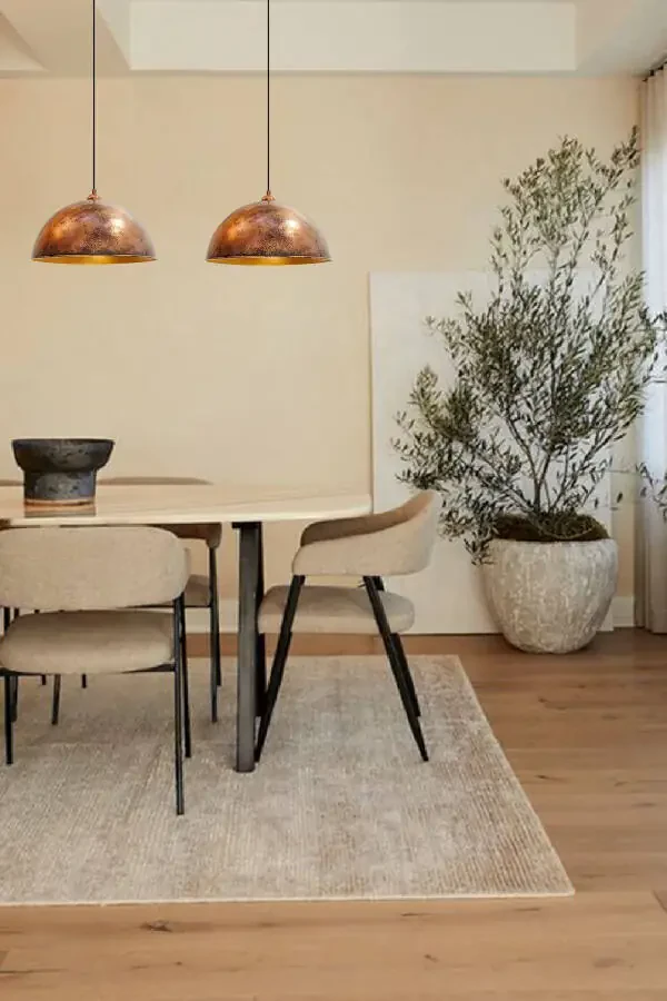 Copper Color Linate Single Pendant Retro Restaurant Dining Meeting Room Desktop Bakery Bar - 32