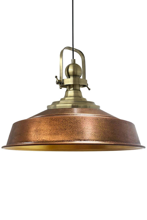 Copper Colored Noble Single Chandelier Antique Head Retro Pendant Lamp Restaurant Hall Lighting - 7