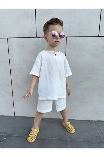 COPY - Kids summer bohemian Set- Off white - 5
