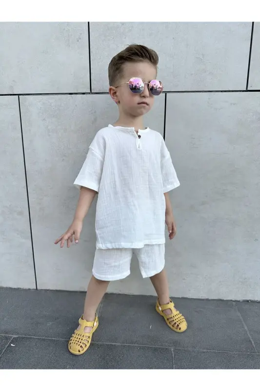 COPY - Kids summer bohemian Set- Off white - 5