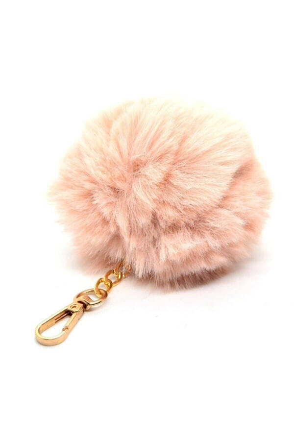 Copy - Plush Fluffy Cute Keychain Bag Accessory Salmon - 1