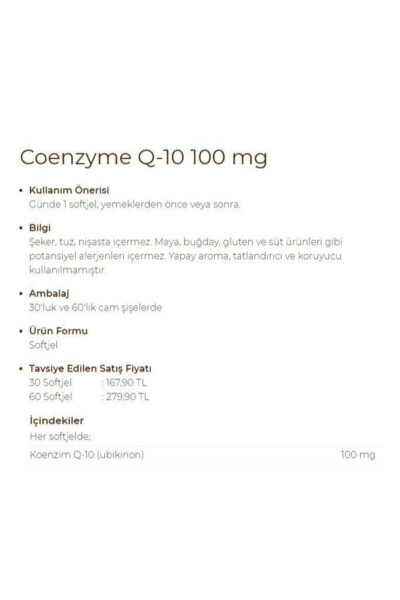 CoQ-10 Koenzim Q-10 100 Mg 60 Softjel - 19