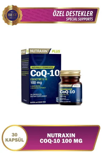 CoQ-10 Supplement Food 30 Soft Capsules - Coenzyme Q10 - NUTRAXIN