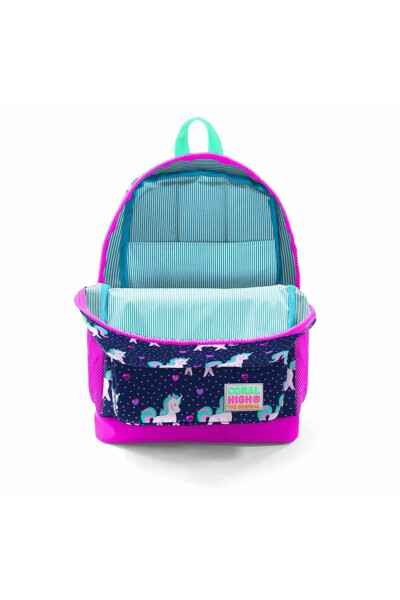 Coral High Unicorn School Backpack 23467 - 3