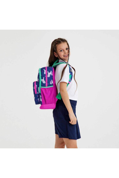 Coral High Unicorn School Backpack 23467 - 6