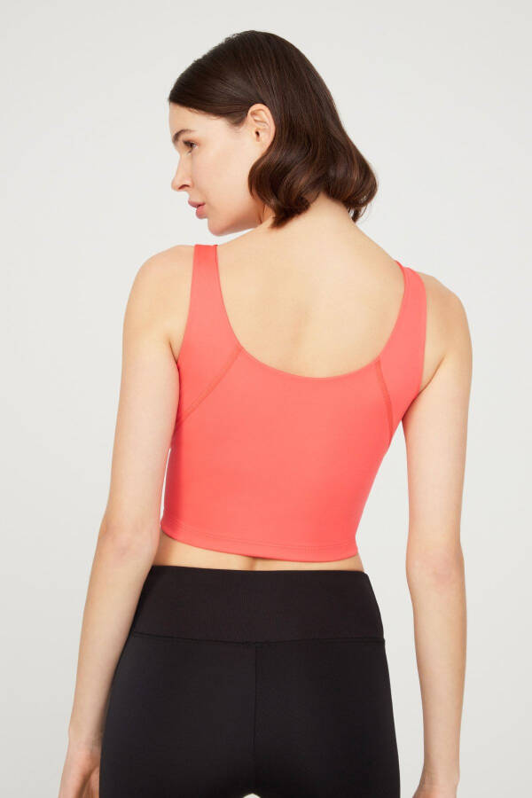 Coral V-Neck Light Support Padded Sports Bra - 2