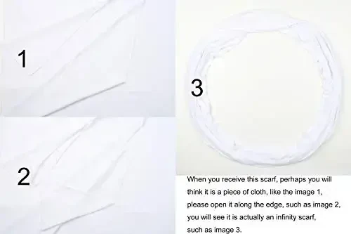 corciova Black Soft Girl Women Infinity Wrap Scarf Stretchy Jersey Knit Sleep Head Circle Scarf Continuous Loop Light Weight - 7