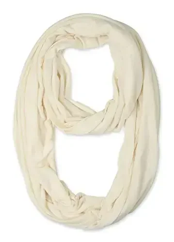 corciova Black Soft Girl Women Infinity Wrap Scarf Stretchy Jersey Knit Sleep Head Circle Scarf Continuous Loop Light Weight - MODAZONE