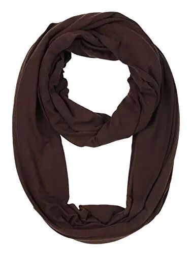 corciova Black Soft Girl Women Infinity Wrap Scarf Stretchy Jersey Knit Sleep Head Circle Scarf Continuous Loop Light Weight - CORCIOVA
