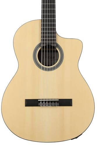 Cordoba C1M-CE Akustik-Elektrik Kavisli Naylon Telli Klasik Gitara, Natural, Protégé Seriyası - 1