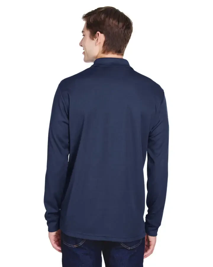 Core 365 Pinnacle Performance Piqu Long-Sleeve Polo with Pocket (88192P) Classic Navy, 3XL - 3