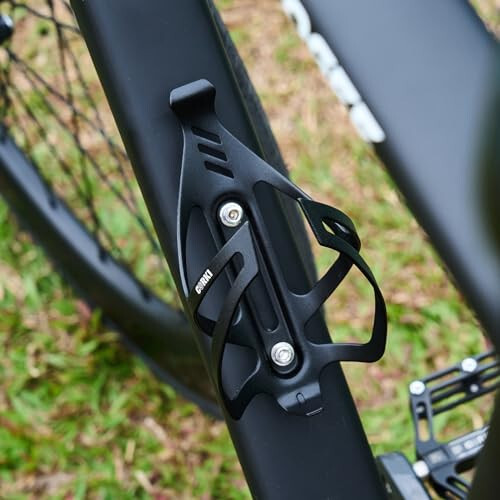 Corki Cycles Bisiklet Su Şişesi Tutucu Alüminyum Alaşımlı, Universal Bisiklet Su Şişesi Kafesi Yol, Dağ ve Çakıl Bisikletleri İçin -1 Paket - Siyah - 7