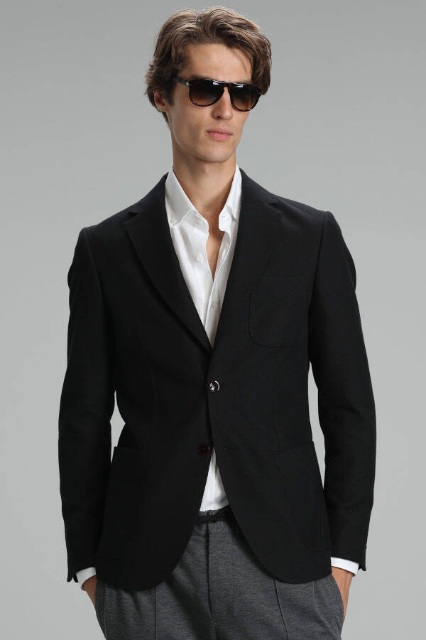 Cors Sports Men's Blazer Jacket Slim Fit Black - 7