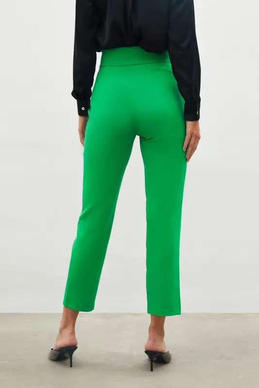 Corsage Detailed Pants - GREEN-GREEN - 7