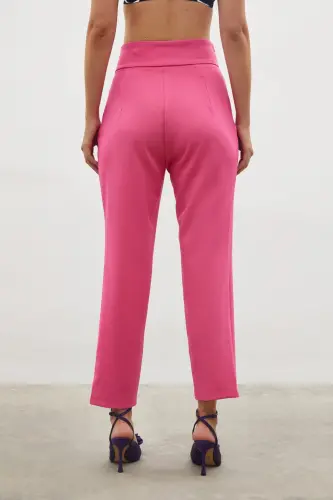 Corsage Detailed Trousers - PINK-PINK - 8