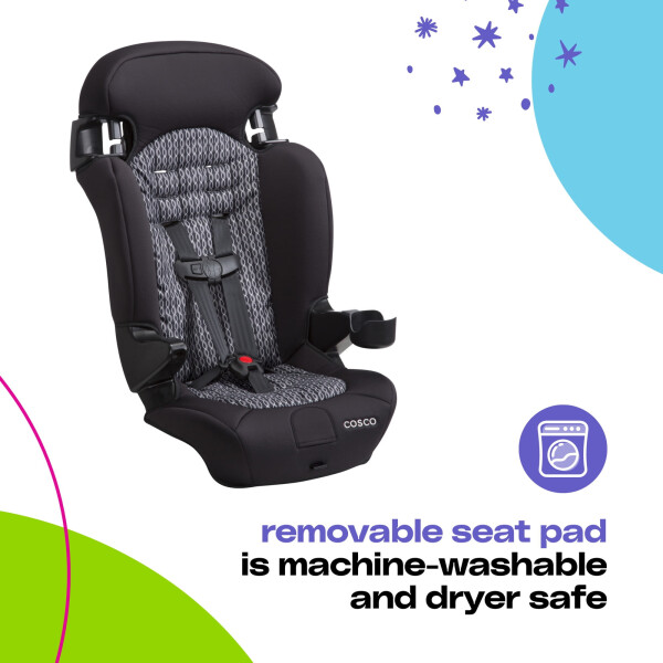 Cosco Kids Finale 2-in-1 Booster Car Seat, Fiberwave, Toddler, Unisex - 5