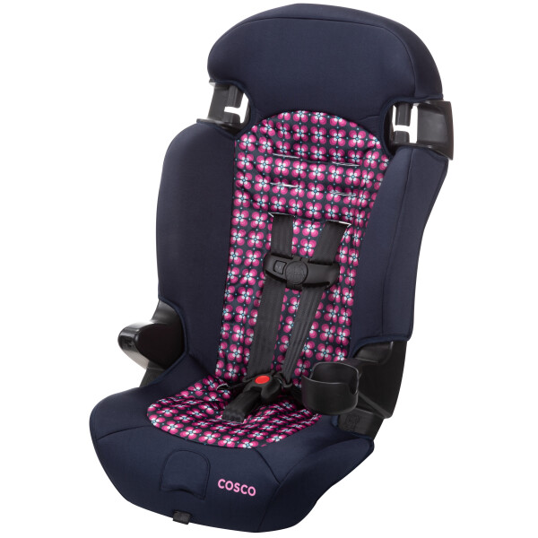 Cosco Kids Finale 2-in-1 Booster Car Seat, Peony Tiles, Toddler, Unisex - 1