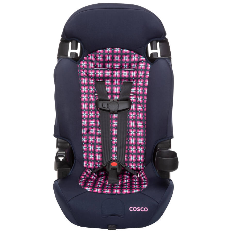 Cosco Kids Finale 2-in-1 Booster Car Seat, Peony Tiles, Toddler, Unisex - 8