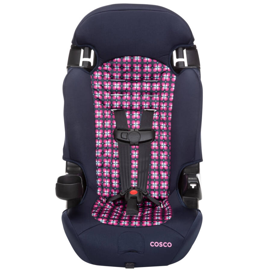 Cosco Kids Finale 2-in-1 Booster Car Seat, Peony Tiles, Toddler, Unisex - 15