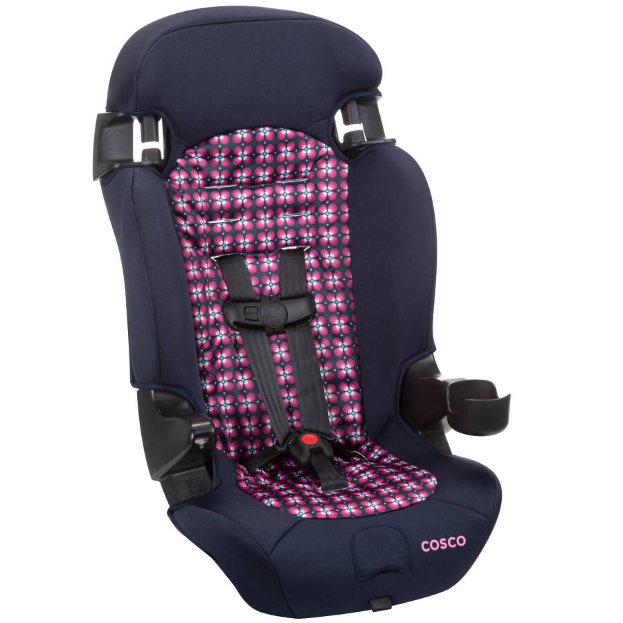 Cosco Kids Finale 2-in-1 Booster Car Seat, Peony Tiles, Toddler, Unisex - 16